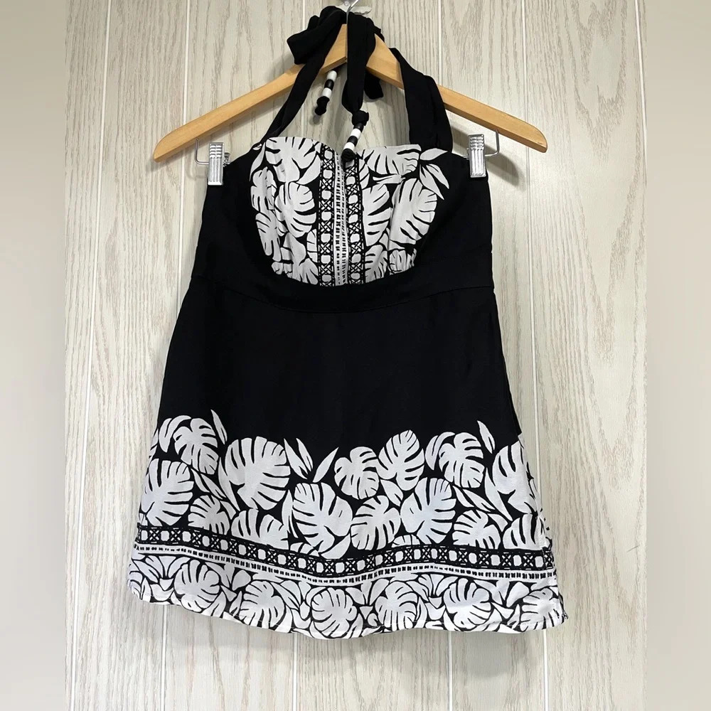 White House Black Market Silk Halter Style Shirt Top Size 2 WHBM NWT